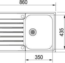 Franke AGX 211-86 Rustfrit stål køkkenvask