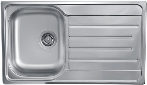 SinkSolution A LINE 860x500 1x rustfri stål køkkenvask
