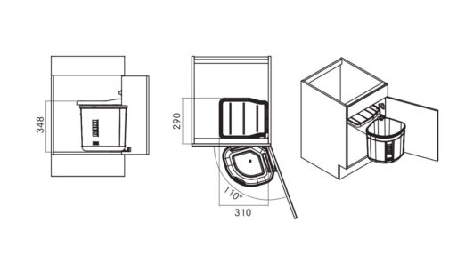 Franke Sorter Mini Affaldsspand - Image 2