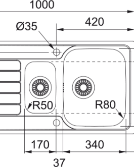 Franke Spark SKX 651 Rustfrit stål køkkenvask