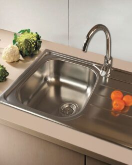 SinkSolution A LINE 800×500 1x rustfri stål køkkenvask