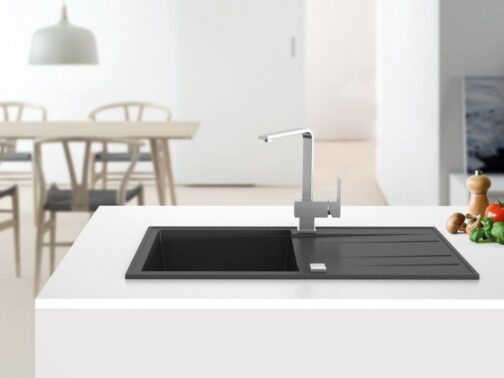 SinkSolution Natura 100 Plus Komposit Køkkenvask med drypbakke