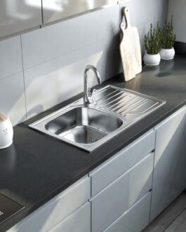 Deante Doppio ZEN 0113 Rustfri stål køkkenvask med bakke